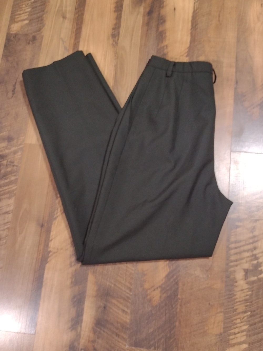 Pendleton Women's Vintage Dark Olive Green Dress Slacks Size 6 Wool Blend